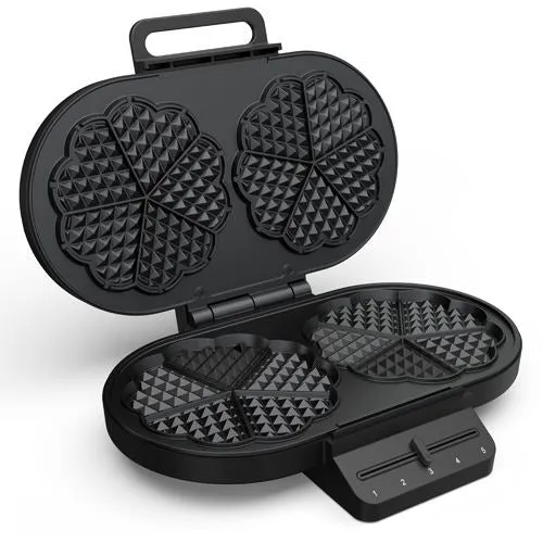 Máquina de Waffles Princess 132384 Waffles Coração - Preto | Entrega Rápida