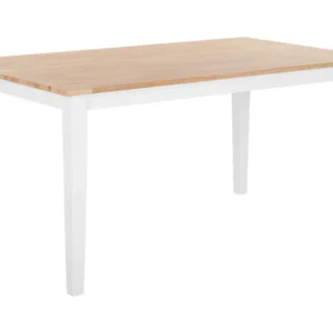 Wooden Dining Table 150 x 90 cm Branco GEORGIA