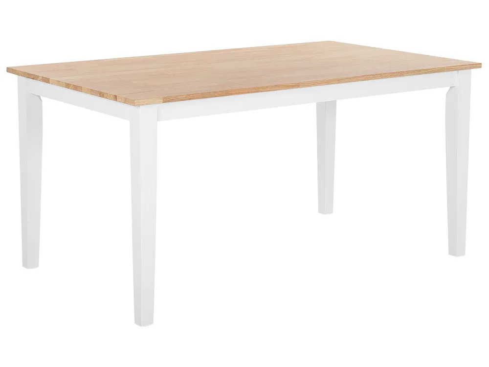 Wooden Dining Table 150 x 90 cm Branco GEORGIA