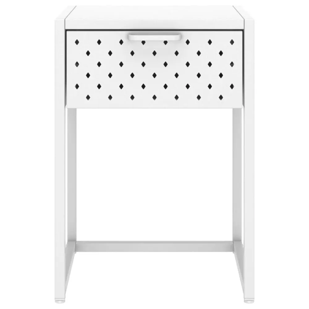 Cama Articulada Mesa de cabeceira 38x35x54 cm ço branco