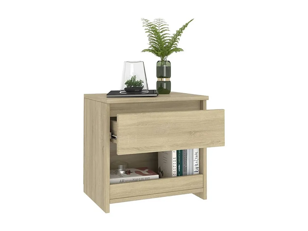 Cama Articulada Mesa de cabeceira 40x30x39 cm contraplacado carvalho sonoma