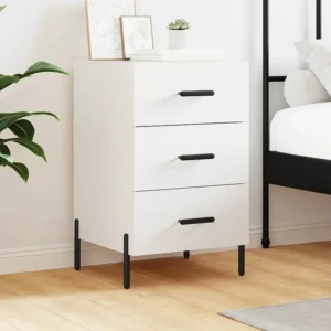 Cama Articulada Mesa de cabeceira 40x40x66 cm derivados de madeira branco