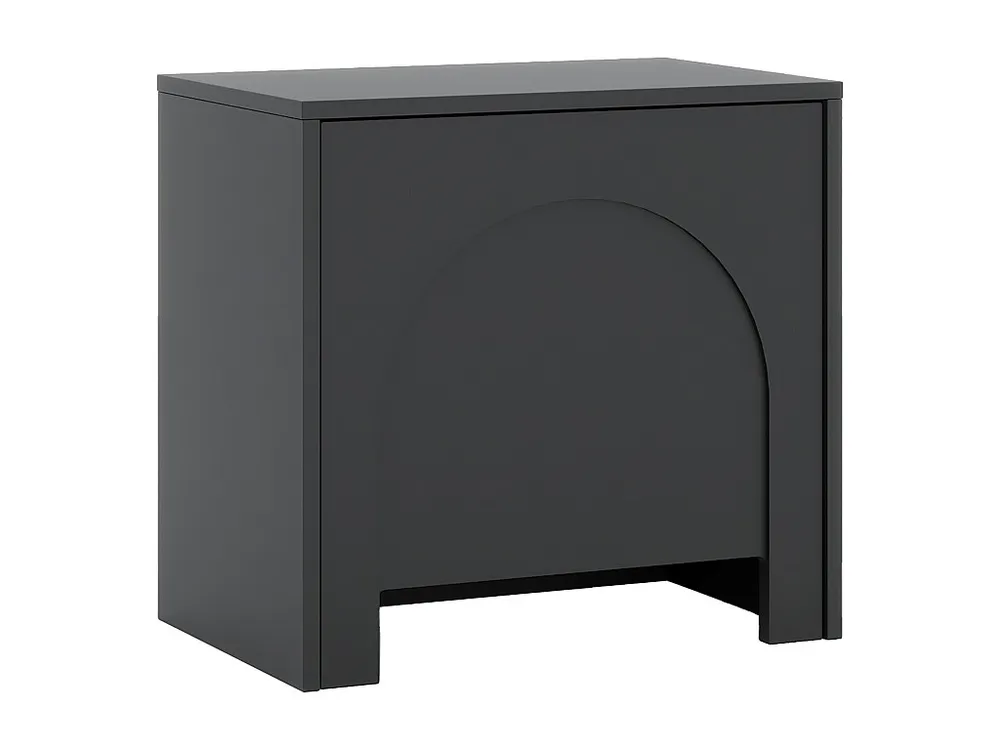 Cama Articulada Mesa de cabeceira com 1 porta de cor preta - DELANYA