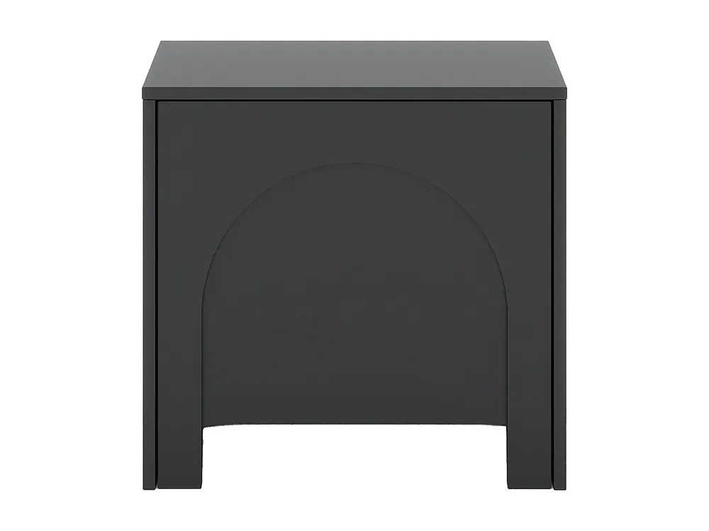 Cama Articulada Mesa de cabeceira com 1 porta de cor preta - DELANYA