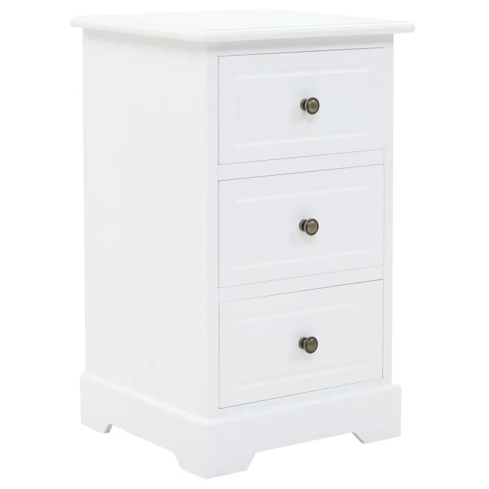 Cama Articulada Mesa de cabeceira em MDF e madeira de pinho 35x32x59 cm