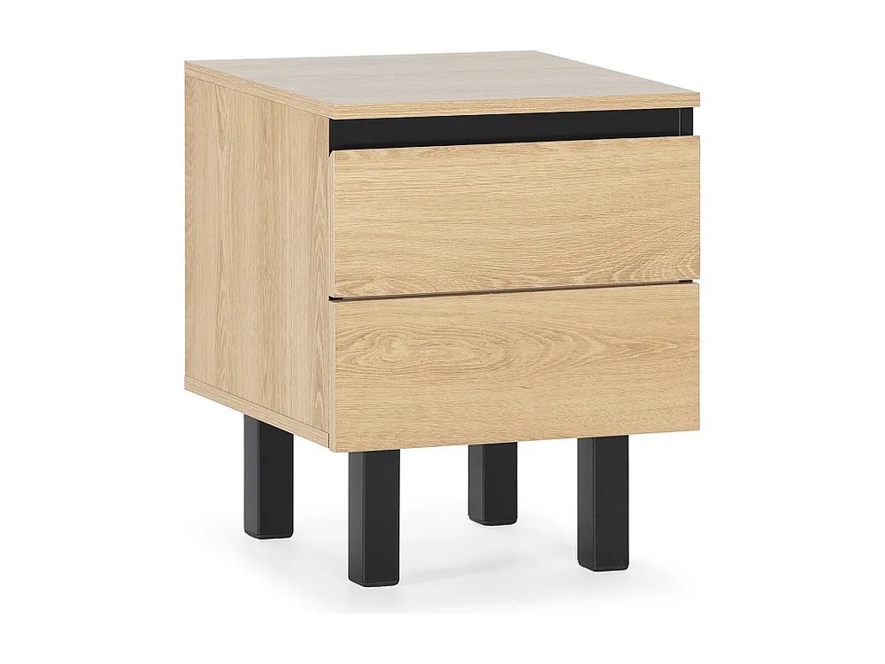 Cama Articulada Mesa de cabeceira Molina 2 gavetas cor carvalho