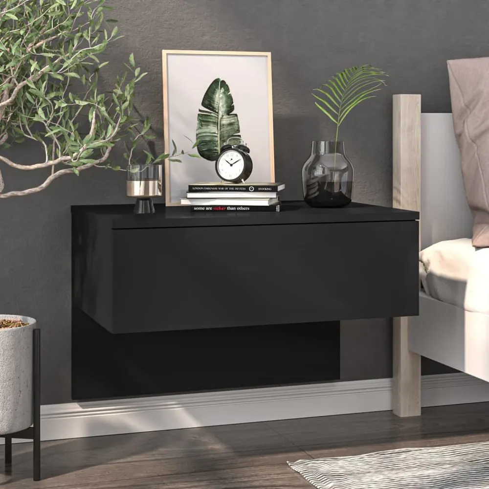 Cama Articulada Mesa de cabeceira montagem na parede preto