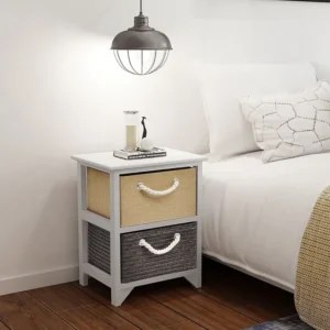 Cama Articulada Mesa de cabeceira, 2 peças, madeira