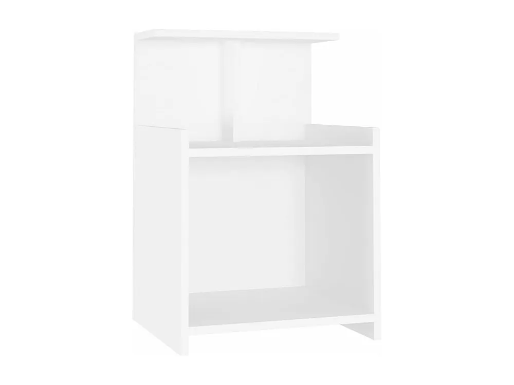 Cama com Cabeceira Mesa de cabeceira 40x35x60 cm contraplacado branco