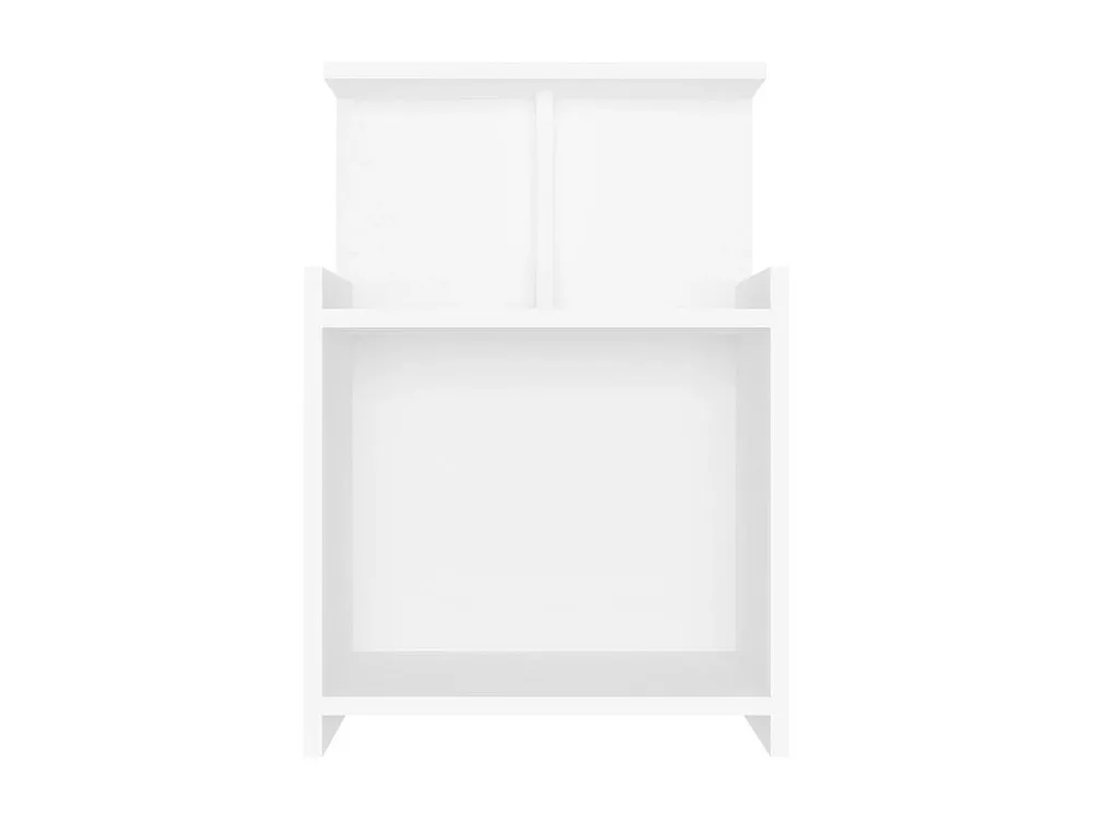 Cama com Cabeceira Mesa de cabeceira 40x35x60 cm contraplacado branco