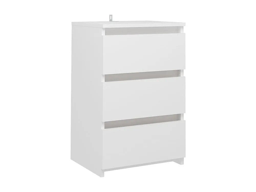 Cama com Cabeceira Mesa de cabeceira 40x35x62,5 cm contraplacado branco