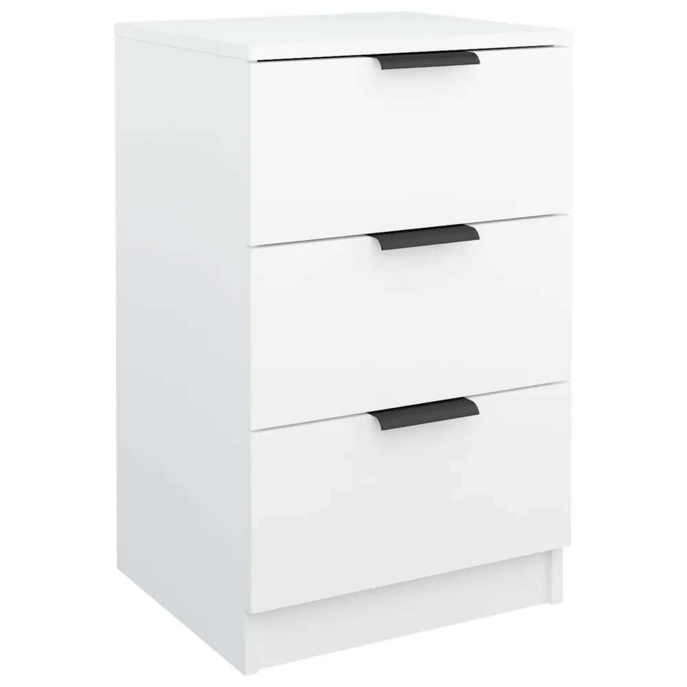 Cama com Cabeceira Mesa de cabeceira 40x36x65 cm branco