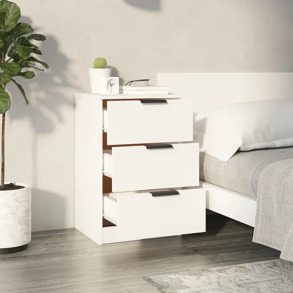 Cama com Cabeceira Mesa de cabeceira 40x36x65 cm branco