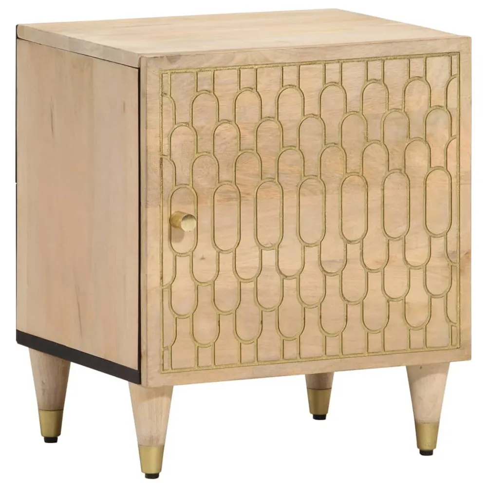 Cama Baú Mesa de cabeceira 40x33x46 cm madeira de mangueira maciç