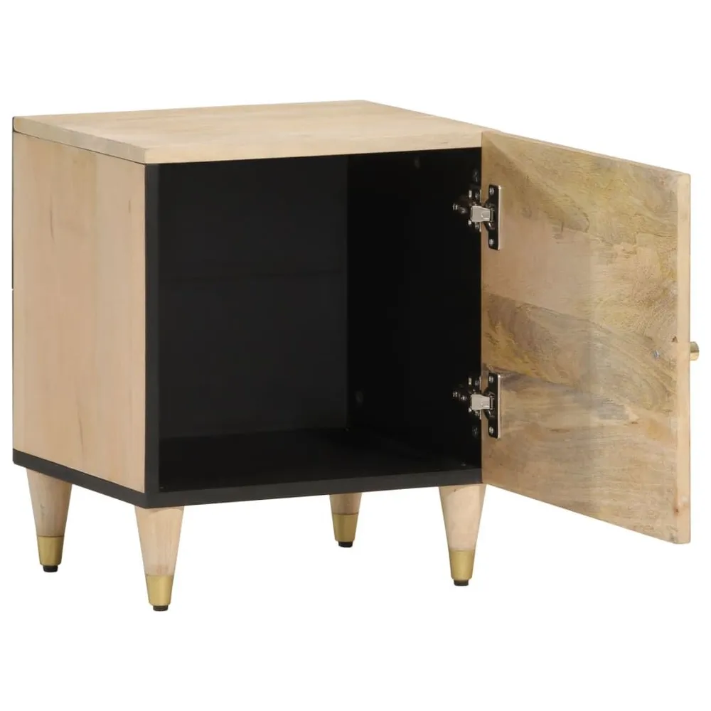 Cama Baú Mesa de cabeceira 40x33x46 cm madeira de mangueira maciç