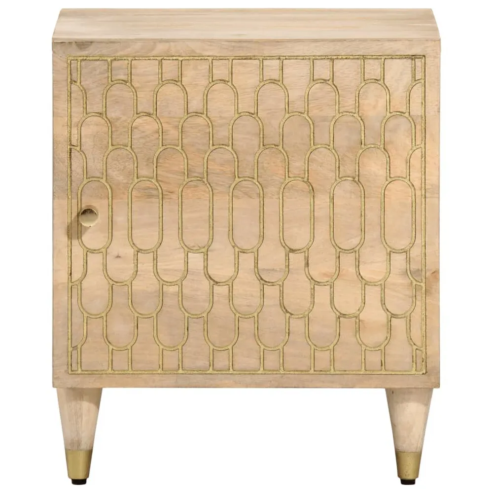 Cama Baú Mesa de cabeceira 40x33x46 cm madeira de mangueira maciç