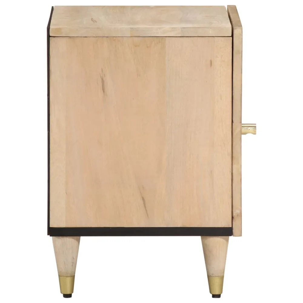 Cama Baú Mesa de cabeceira 40x33x46 cm madeira de mangueira maciç