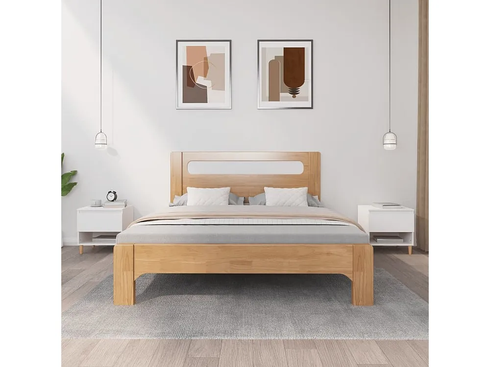 Conjunto Completo para Quarto Mesas de cabeceira 2 peças 50x46x50cm derivados de madeira branco