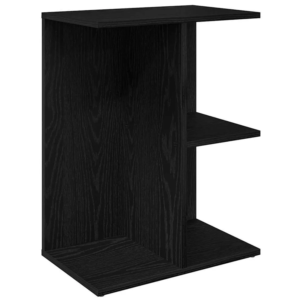 Design de Luxo Mesas cabeceira 2pcs 46,5x29x61cm deriv. madeira carvalho preto