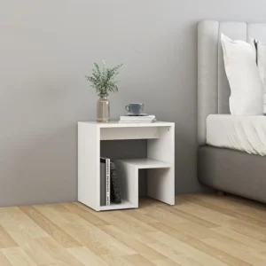 Mesa de Cabeceira Mesa de cabeceira 40x30x40 cm contraplacado branco