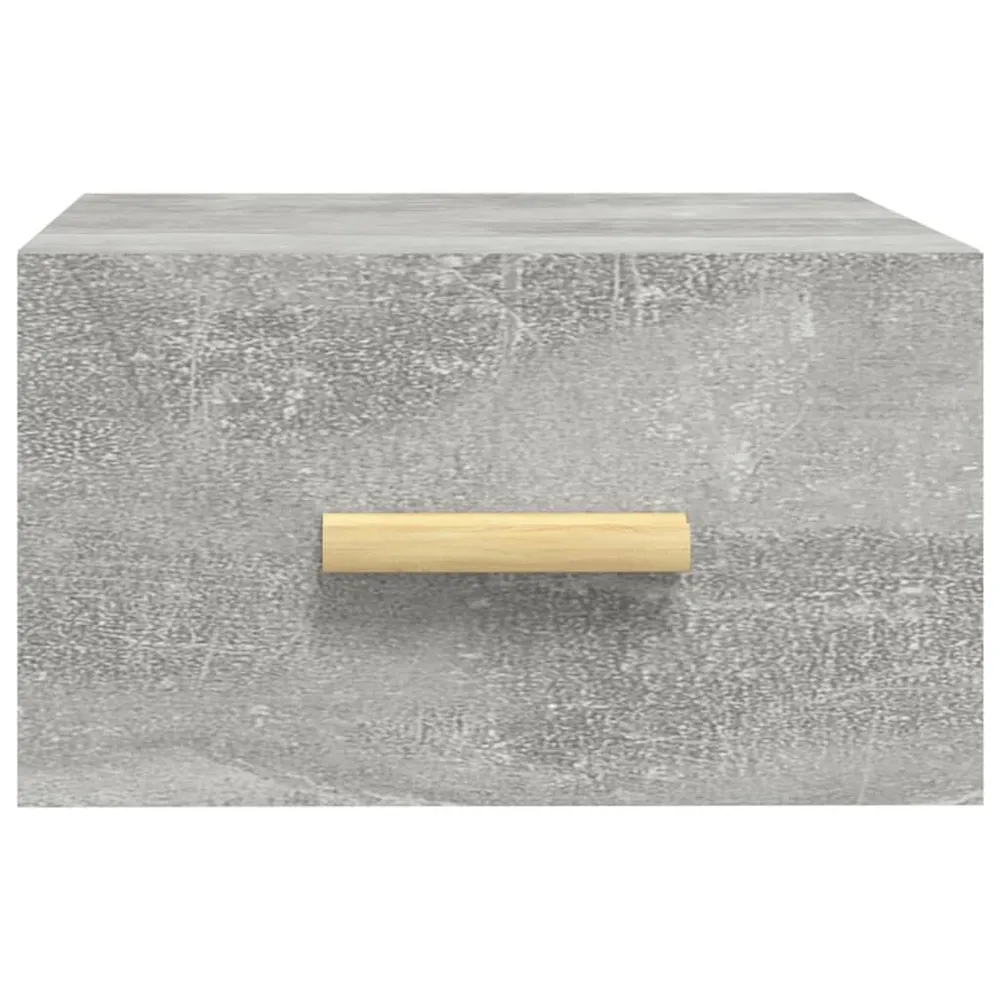 Mesa de Cabeceira Mesa cabeceira montagem na parede 35x35x20 cm cinzento cimento