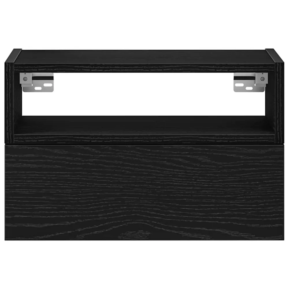 Mesa de Cabeceira Mesa de cabeceira de parede 45x26x28,5 cm preto