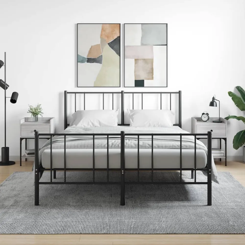 Mesas cabeceira 2pcs 40,5x31x60 deriv. madeira cinza sonoma com Cabideiro Incluso