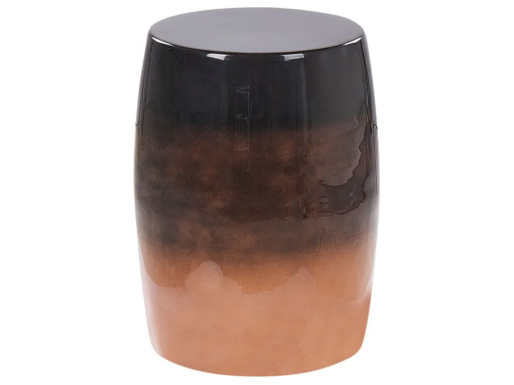 Accent Side Table Golden Brown and Onix FRAGUITA
