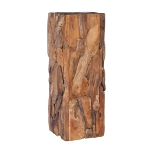 Mesa de apoio 30x30x80 cm madeira de teca maciç