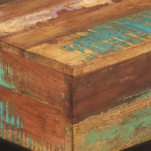 Mesa de apoio 40x30x51 cm madeira recuperada maciç