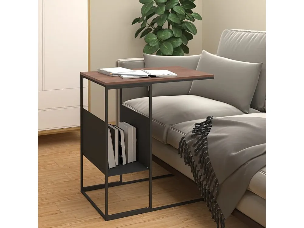 Mesa de apoio 55x36x59,5 cm derivados de madeira preto