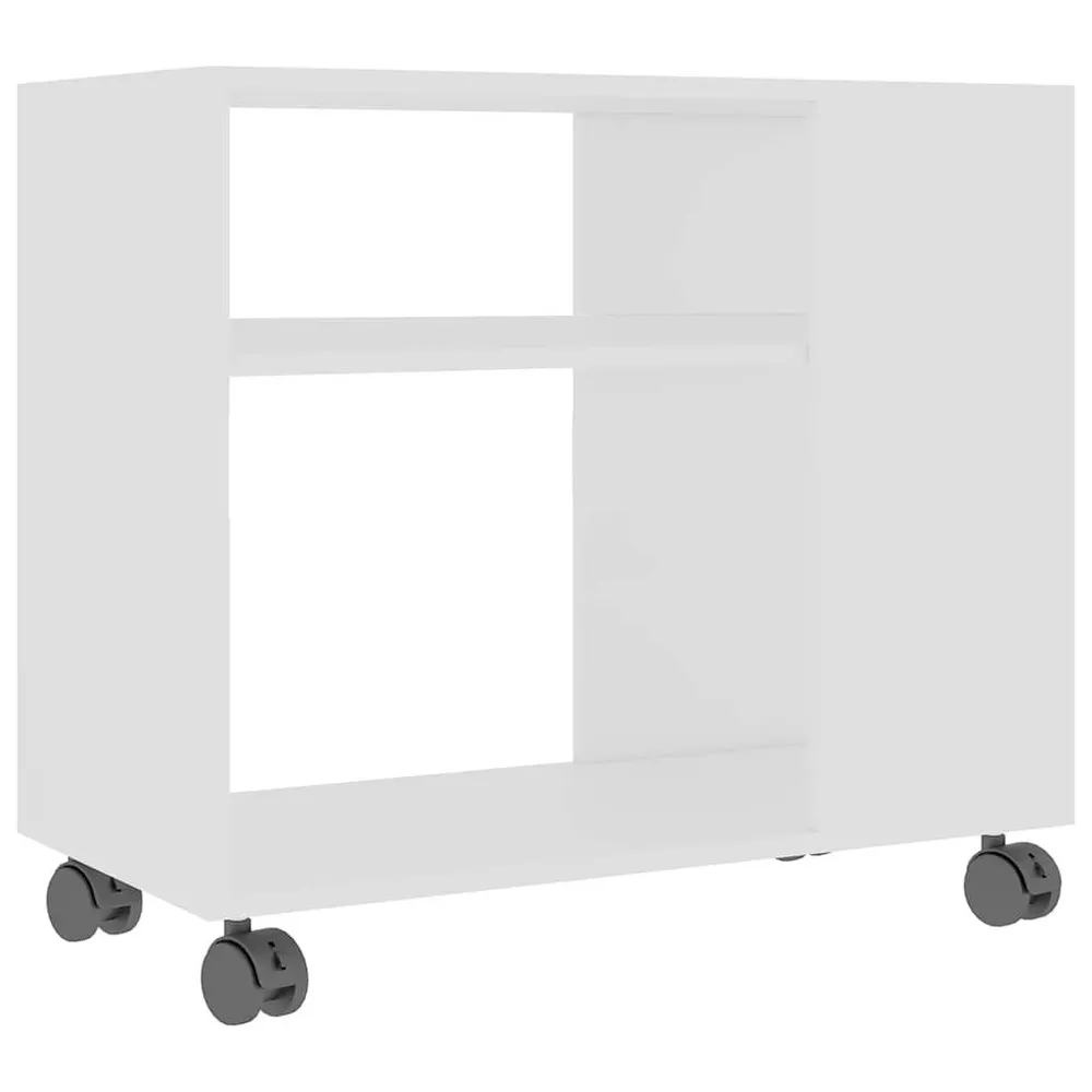 Mesa de apoio 70x35x55 cm madeira processada branco