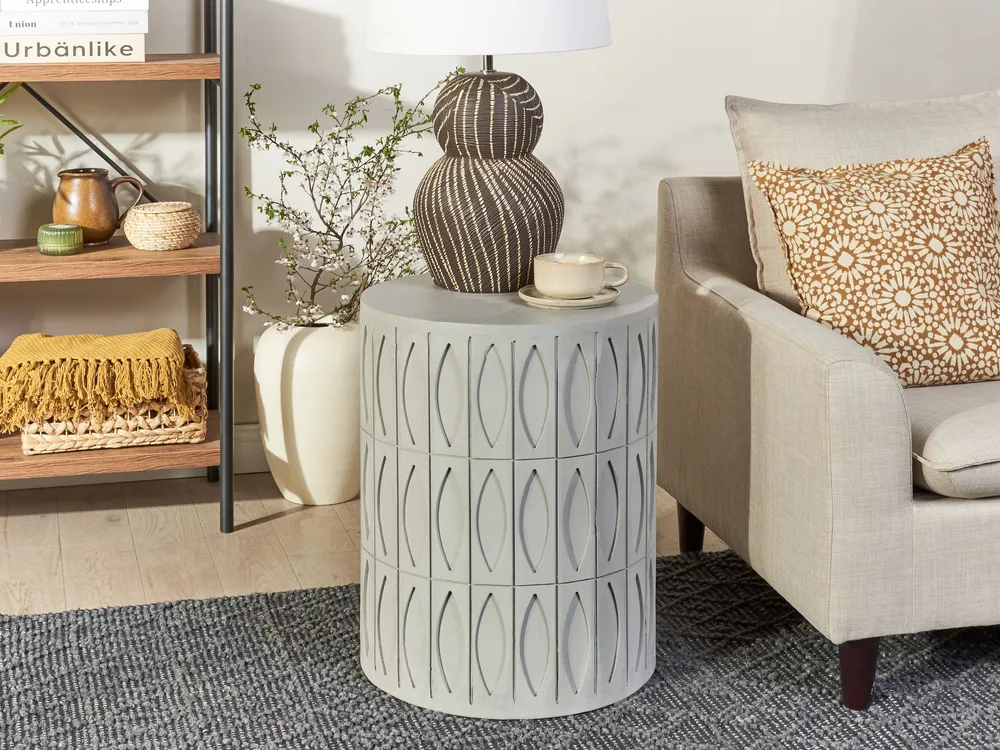 Mesa de apoio cinzenta clara DEARA