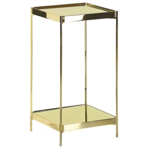 Mesa de apoio dourada 29 x 29 cm ALSEA