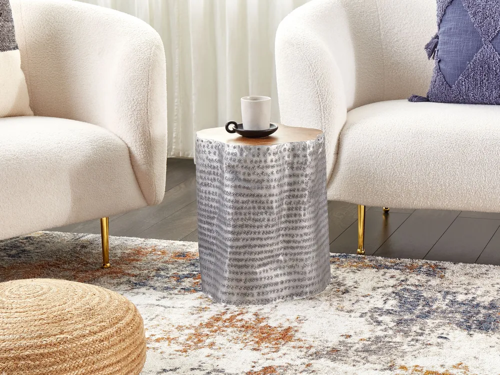Mesa de apoio em madeira e alumínio GORDON