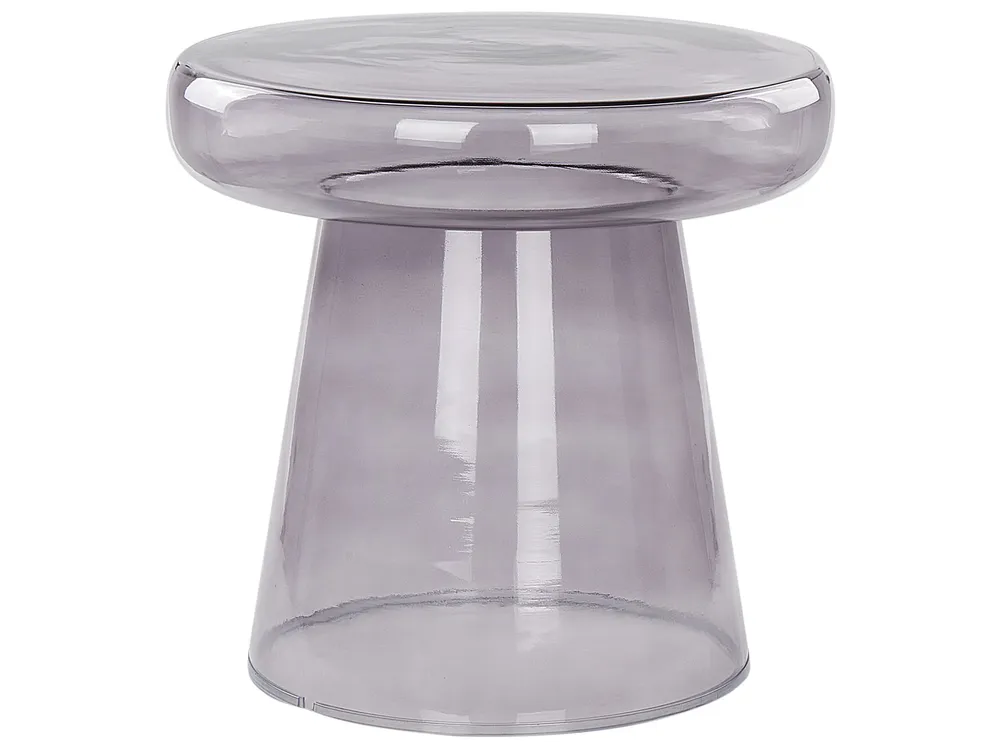 Mesa de apoio em vidro cinzento CALDERA