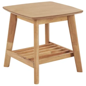 Mesa de centro em madeira clara 50 x 50 cm TULARE