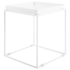 Mesa de centro em metálico branco SAXON