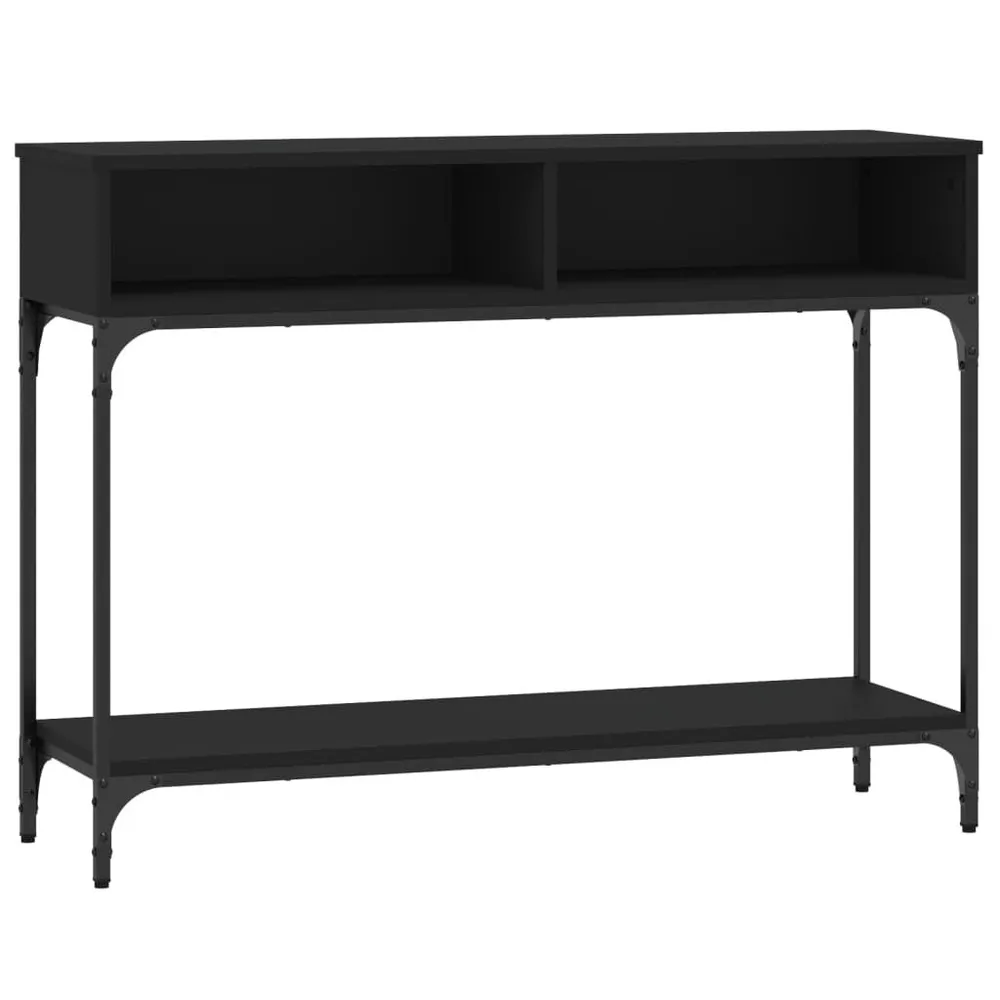 Mesa consola 100x30,5x75 cm derivados de madeira preto