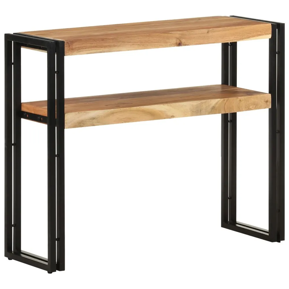 Mesa consola 90x30x75 cm madeira de acácia maciç