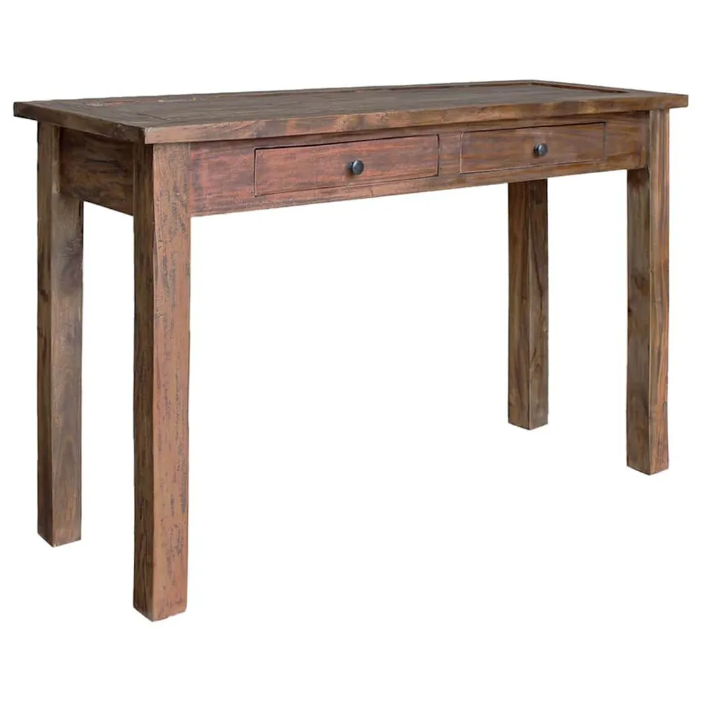 Mesa consola madeira de mogno maciç 123x42x75 cm