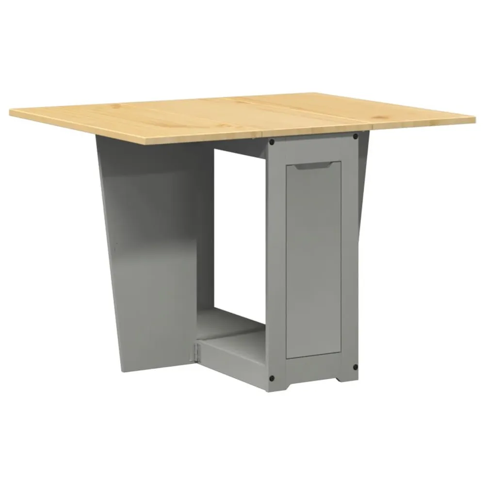 Mesa de jantar dobrável Corona madeira de pinho maciç cinzento