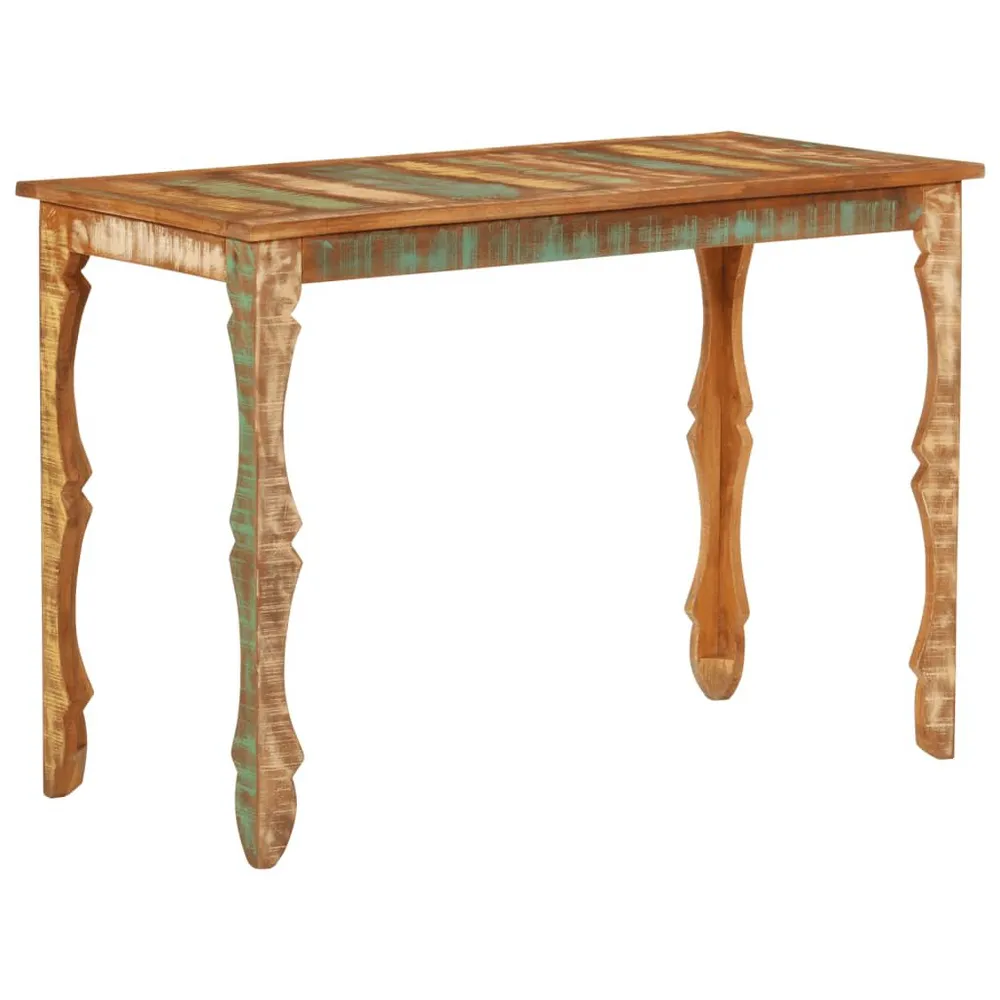 Cadeira Empilhável Mesa de jantar 110x52x76 cm madeira recuperada maciç
