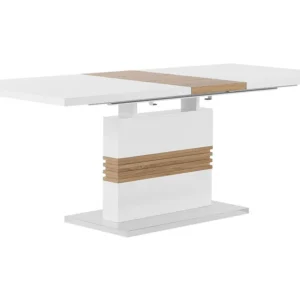 Mesa de jantar branca 160/200 x 90 cm SANTANA Dimensões 180x90cm