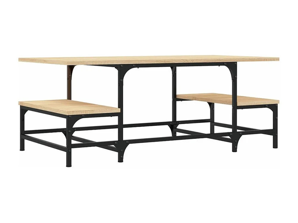 Mesa de centro 100x50,5x40 cm derivados madeira carvalho sonoma