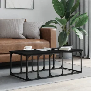 Mesa de centro 100x50x35,5 cm derivados de madeira preto