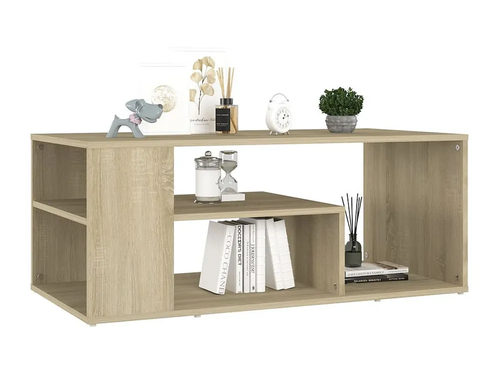Mesa de centro 100x50x40 cm contraplacado carvalho sonoma