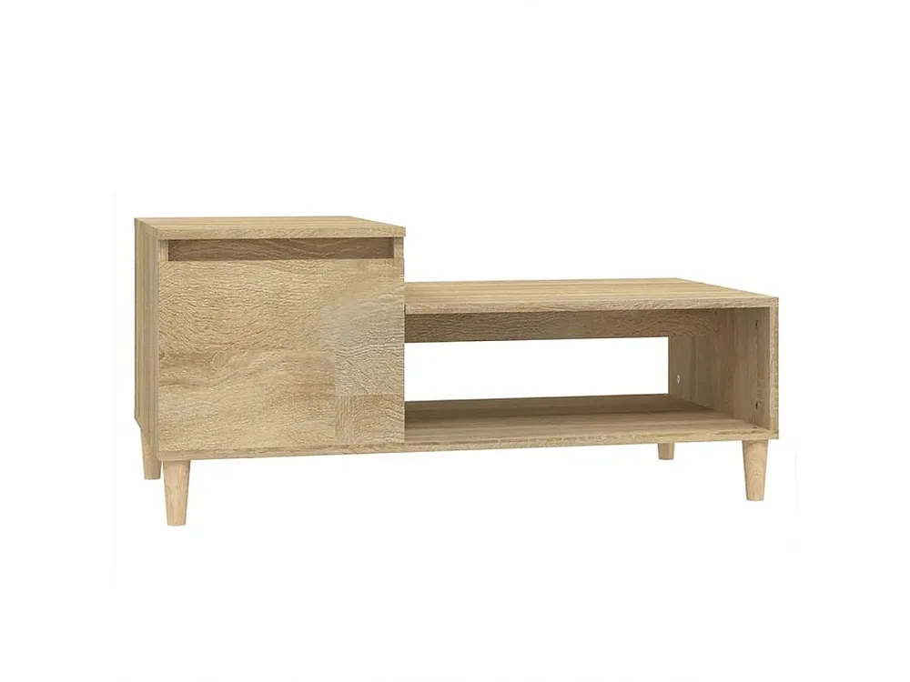 Mesa de centro 100x50x45 cm derivados madeira carvalho sonoma