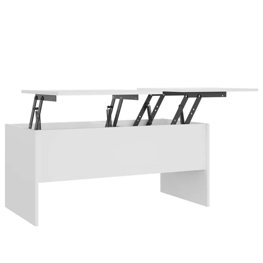 Mesa de centro 102x50,5x46,5 cm madeira processada branco