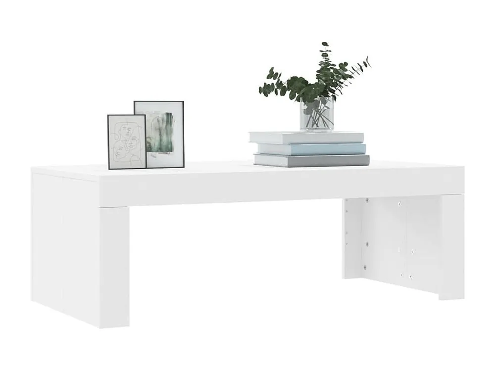 Mesa de centro 102x50x36 cm madeira processada branco